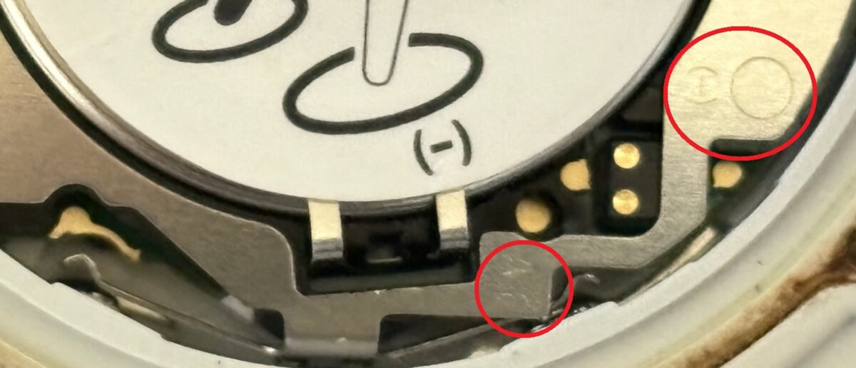 G-SHOCKのACショートの記載