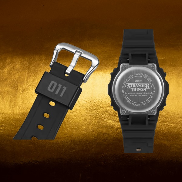 G-SHOCK×ストレンジャー・シングスコラボモデルの裏蓋と遊環