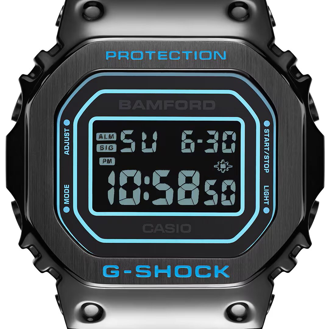 G-SHOCK×BAMFORD(バンフォード)コラボモデルの液晶画面