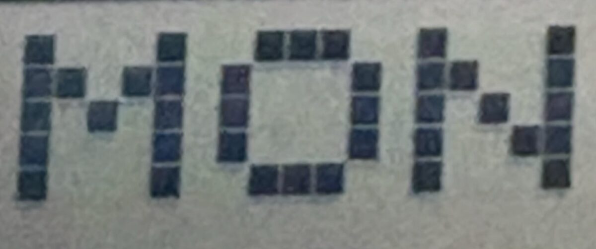 G-SHOCKの液晶ピクセル